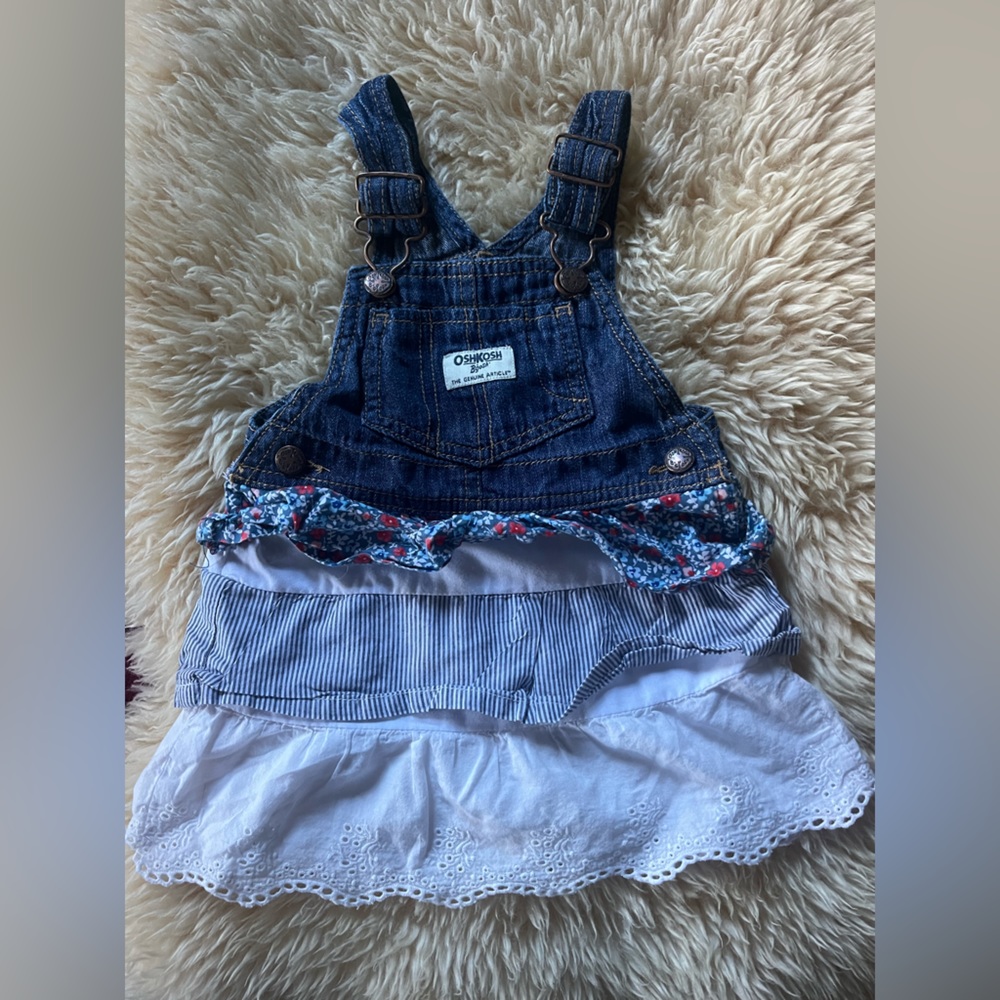 Tiered Denim Dress